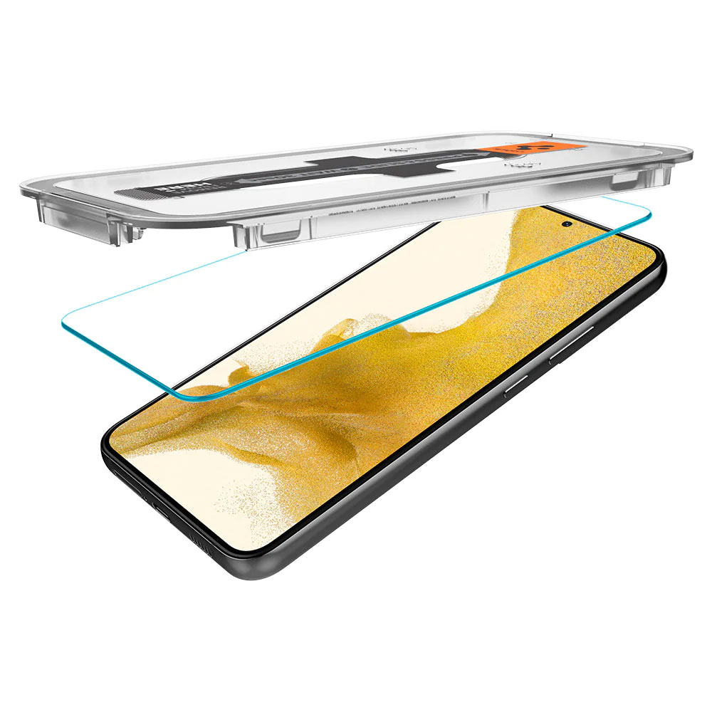 (2er Set) Samsung Galaxy S22 5G Glas Tr EZ Fit Panzer Glas Case Friendly   Montagerahmen (AGL04151)