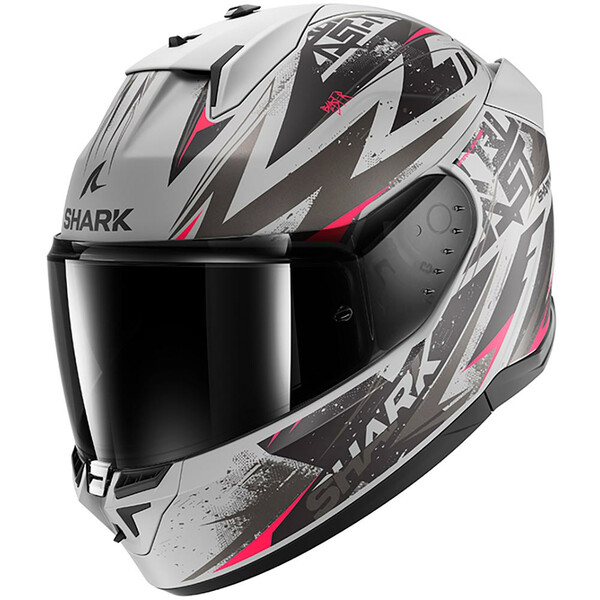 Shark - Casque D-Skwal 3 Blast-R Gris brillant / Noir / Rose