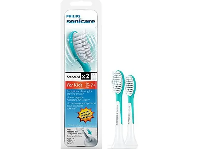 Philips Sonicare For Kids HX6042 - Ekstra tandbørstehoved - til tandbørste - akvamarin (pakke med 2)