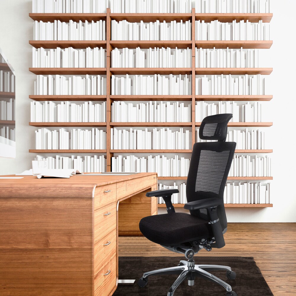 High End Bürostuhl NOVA PRO I Stoff/Netzstoff mit Armlehnen hjh OFFICE