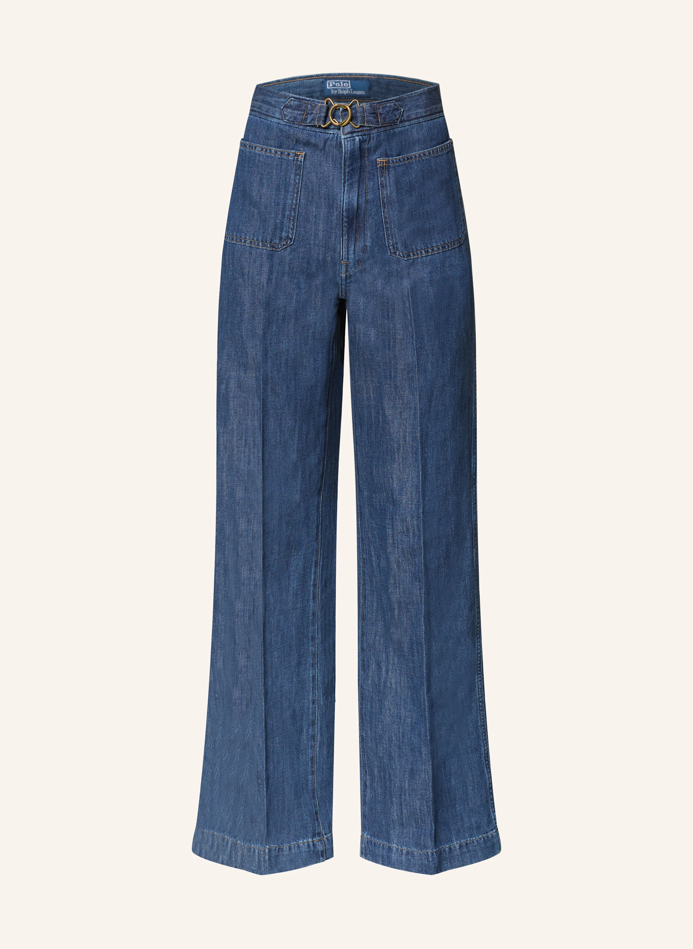 POLO RALPH LAUREN Flared Jeans mit Leinen