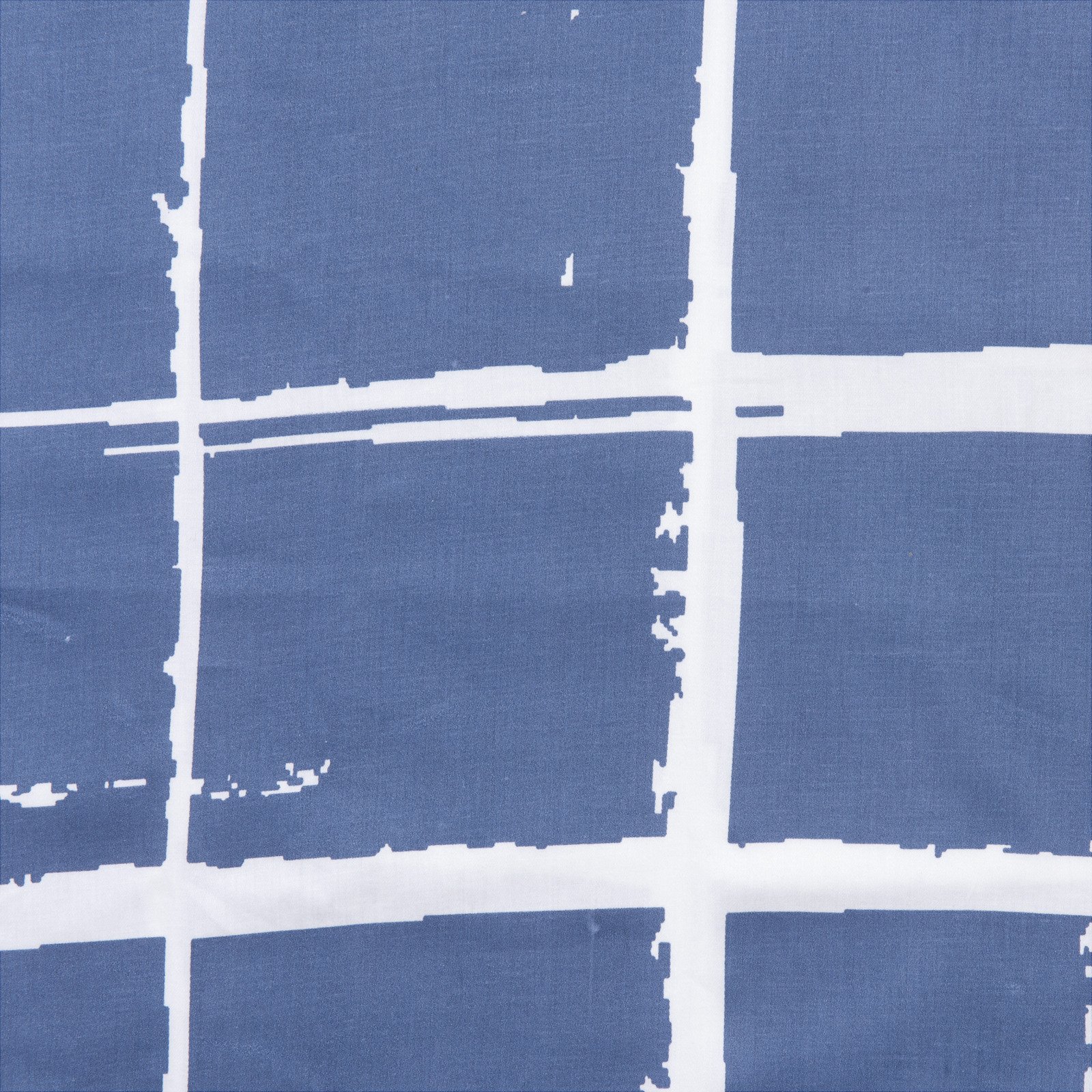 Bettwäsche blau kariert 160x210 65x100 Bettanzug Nord