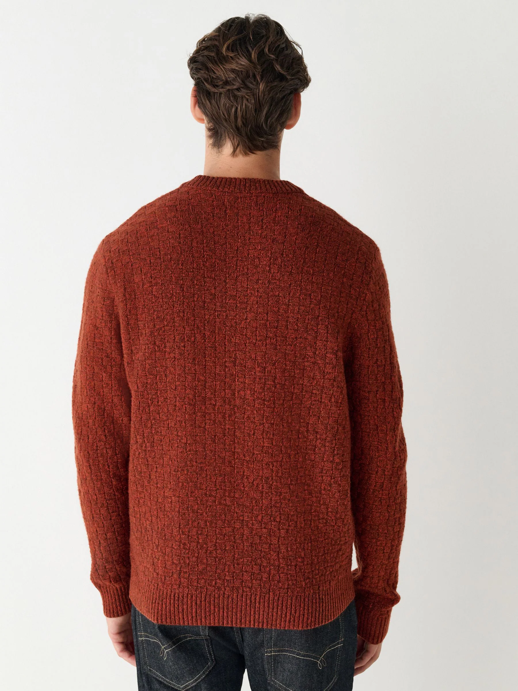 Roestrood - Regular Fit Textured Crew Neck Knitted Jumper