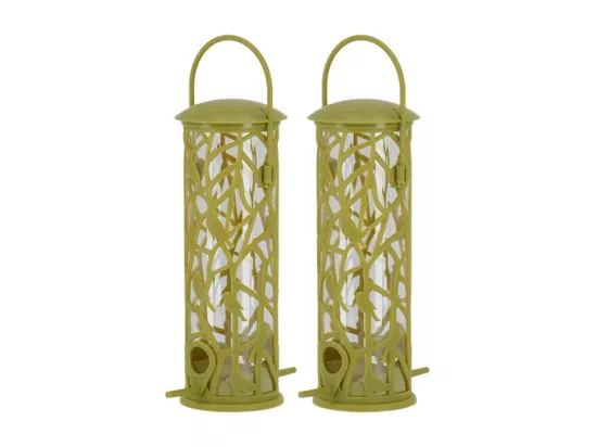 Mangeoire silo pour oiseaux Chiffchaff (Lot de 2)