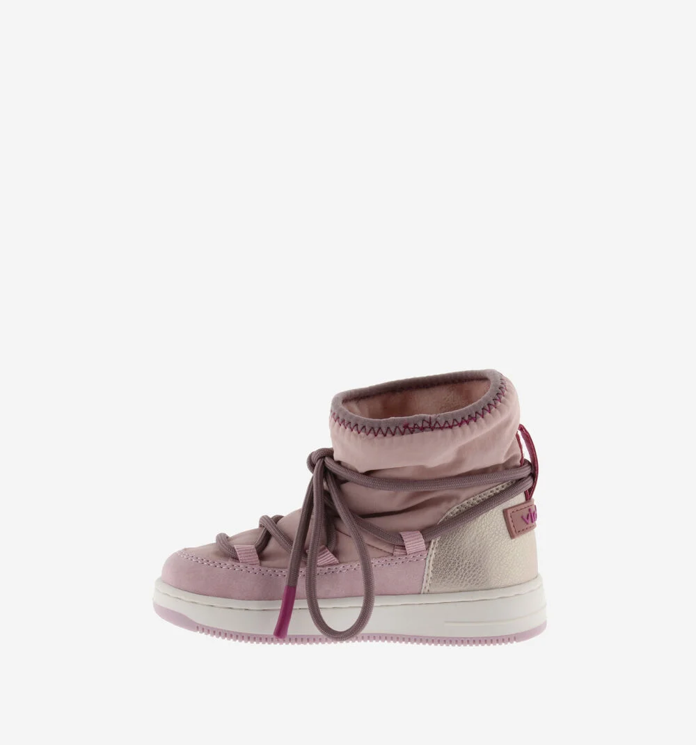 TIEMPO BOTTE NYLON & MÉTAL Bottes après-ski pour filles ROSA