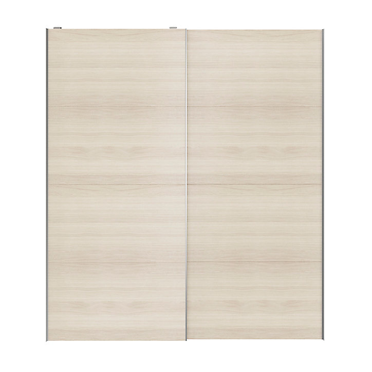 Portes de placard coulissantes 2 vantaux panneaux effet chêne GoodHome Atomia H. 225 x L. 200 x ép. 5,5 cm