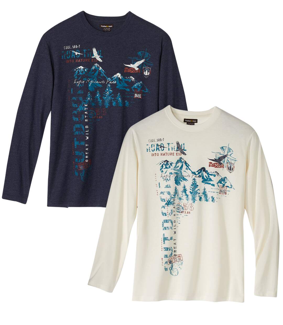 Lot de 2 Tee-Shirts Eagle Highlands