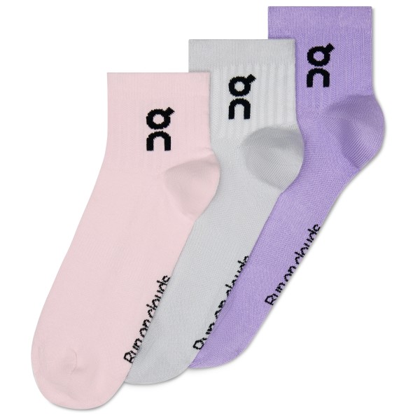 On - Logo Sock Mid 3-Pack - Chaussettes multifonctions