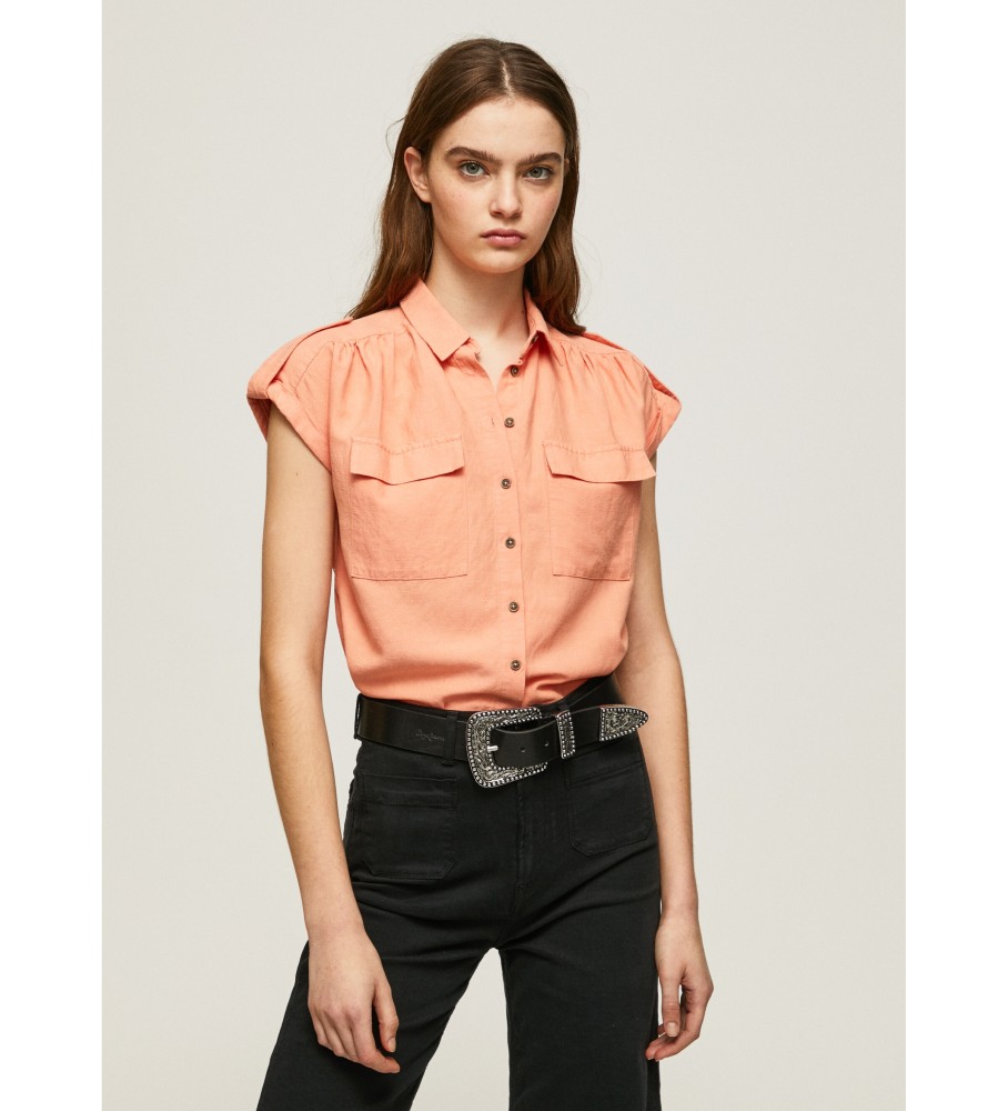 Camiseta laranja Brenda da Pepe Jeans