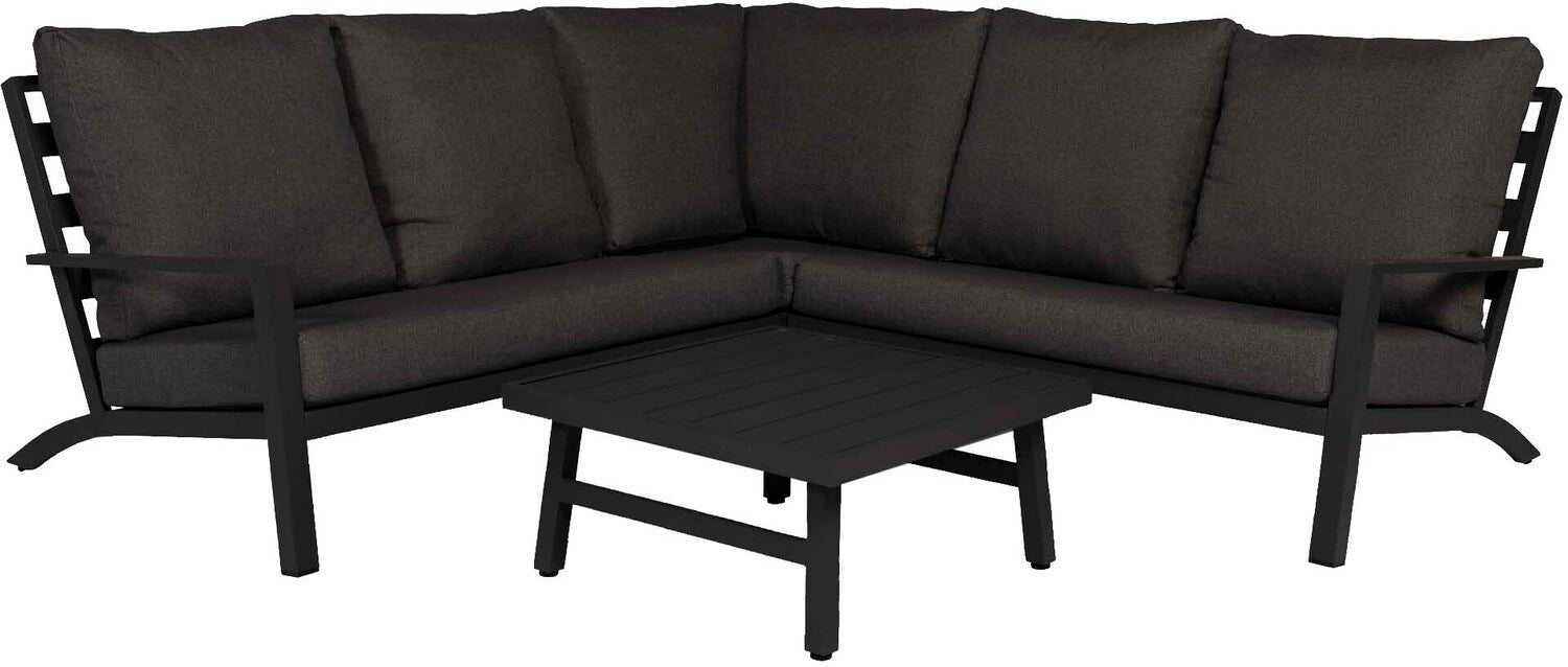 Tierra Outdoor 5-zits loungeset Lima zwart