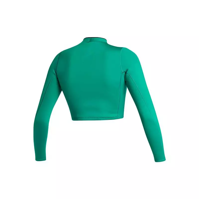 Top néoprène femme MYSTIC Lunar L/S Crop Top Neoprene 2mm Green