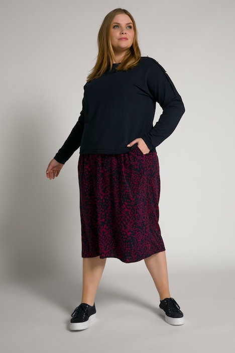Bellieva-Sweatkleid, Stillfunktion, Rundhals