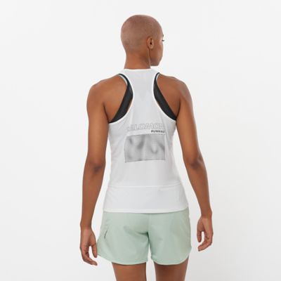 SalomonCross Run Tank GFX - weiß