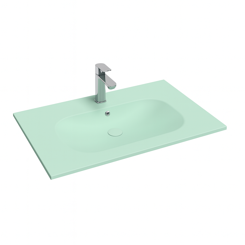 Isvea Infinity wastafel 80x50cm mintgroen