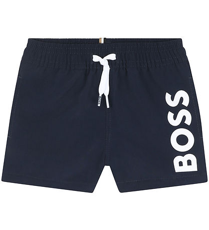 BOSS Badeshorts - Navy m. Weiß