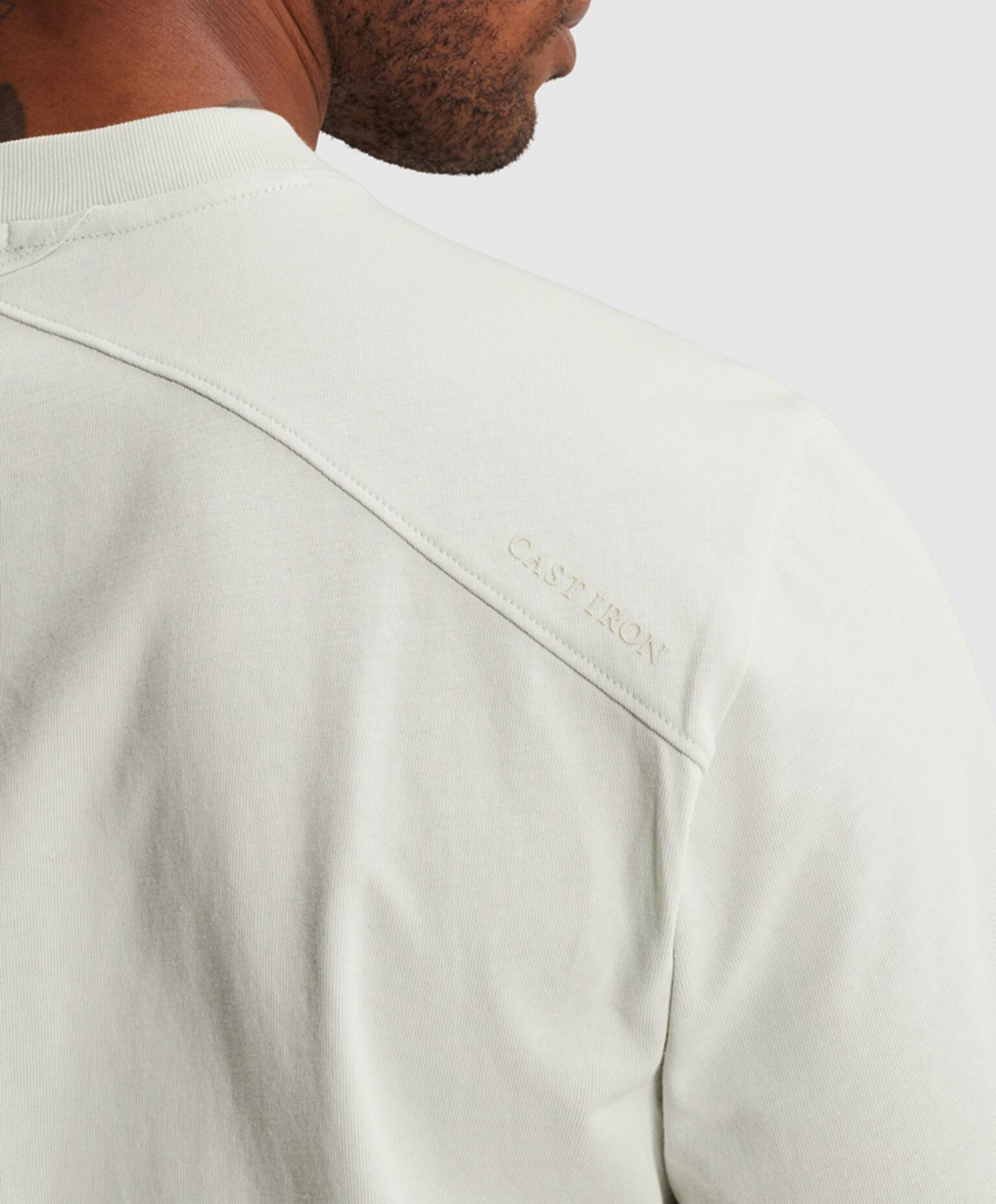 Cast Iron Heren T-shirt ecru