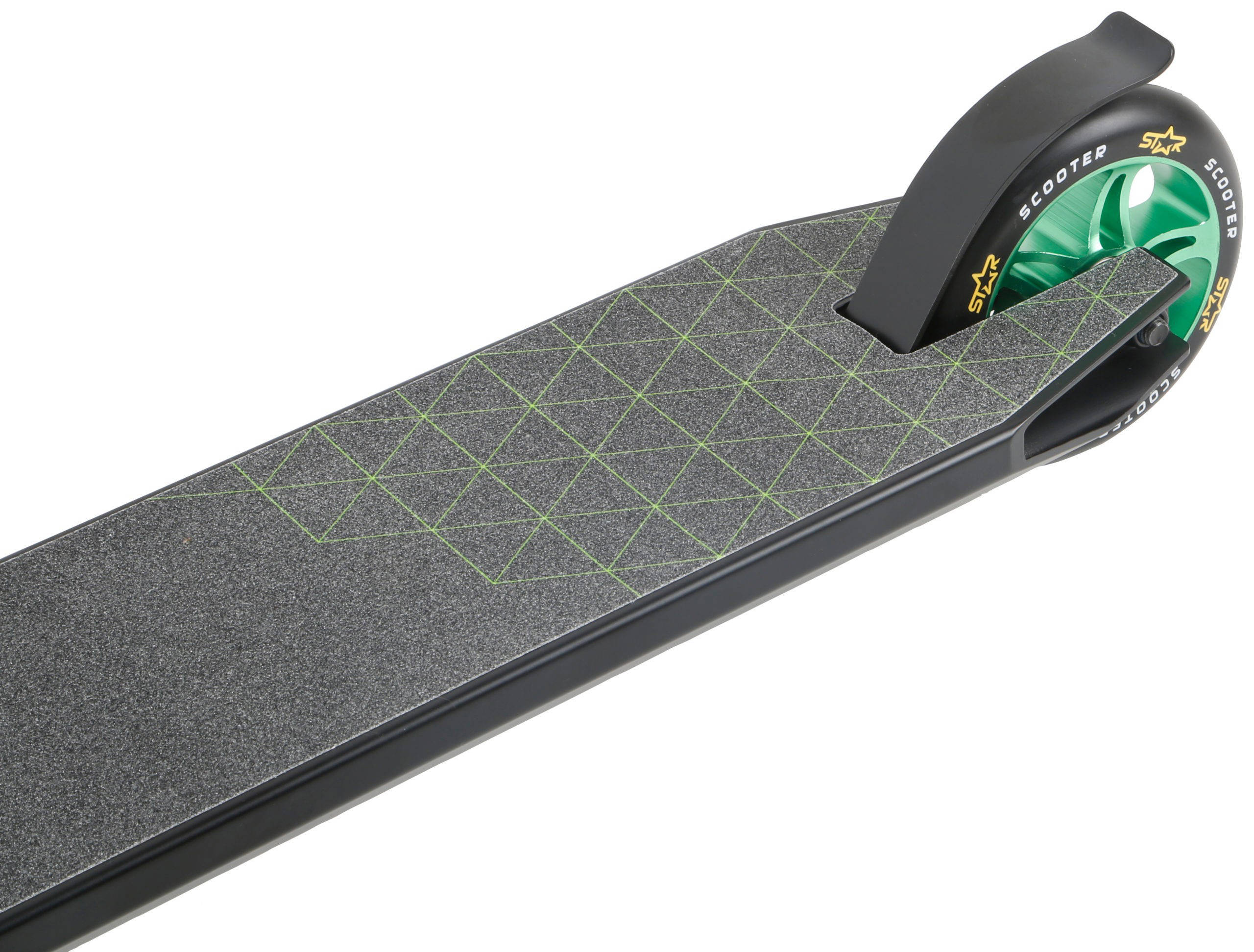STAR SCOOTER Freestyle Jump alu stuntstep, 110mm Semi Pro, zwart / groen