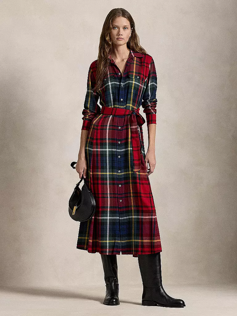 POLO RALPH LAUREN Maxikleid DAPHNE rot