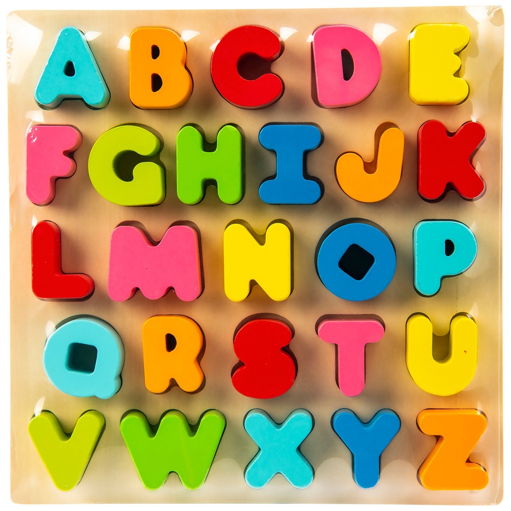 Alphabet-Puzzle aus Holz