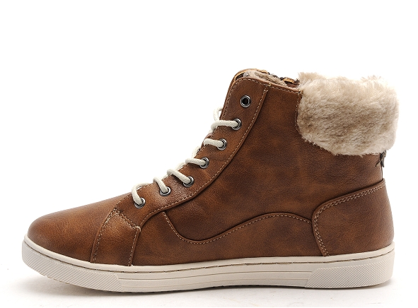Mustang boots bottine plates femme 1349504 marron