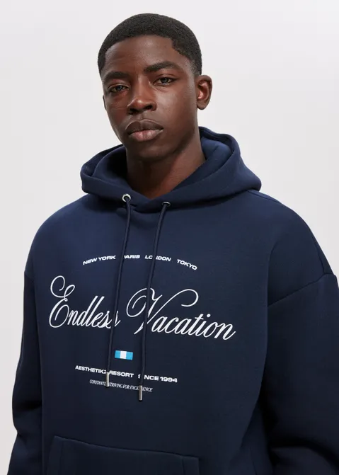 Oversized hoodie blauw (BLW.D)
