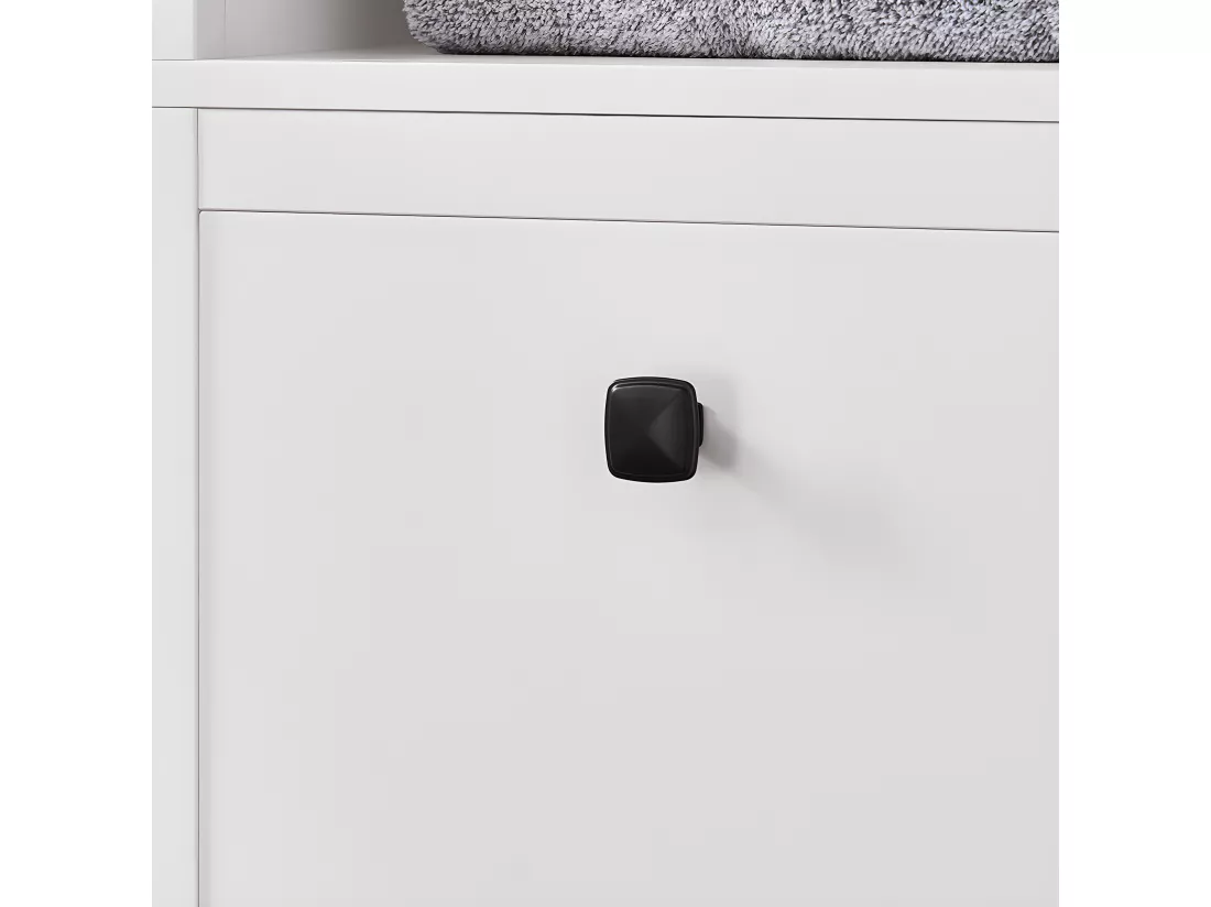 SoBuy Meuble Colonne de Salle de Bain, Armoire Haute, Placard de Rangement, Étagère de Rangement avec 1 Panier à Linge et 3 Étagères pour Salle de Bain, 40x35x173cm, Couleur Blanc, BZR95-W