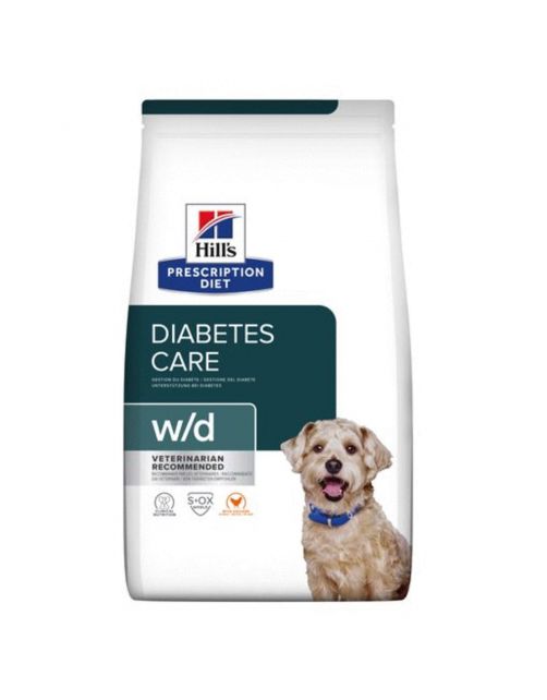 Hill's Prescription Diet W\/D Digestive\/Weight\/Diabetes Management Zak Kip - Hondenvoer