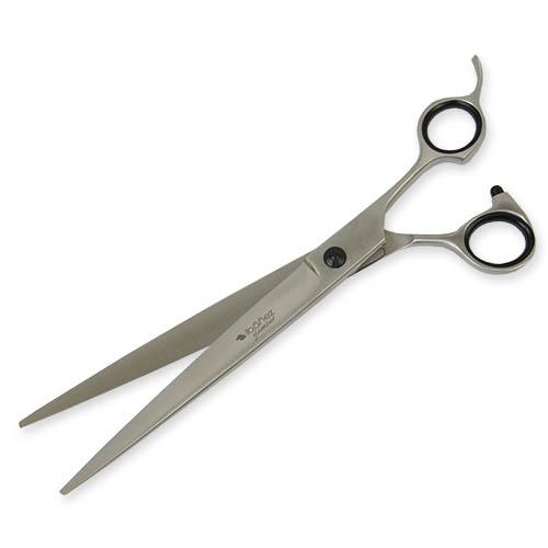 Tesoura reta profissional Ibanez Glamour. Tamanho 21,5 cm, para tosa de cães, inclui estojo.