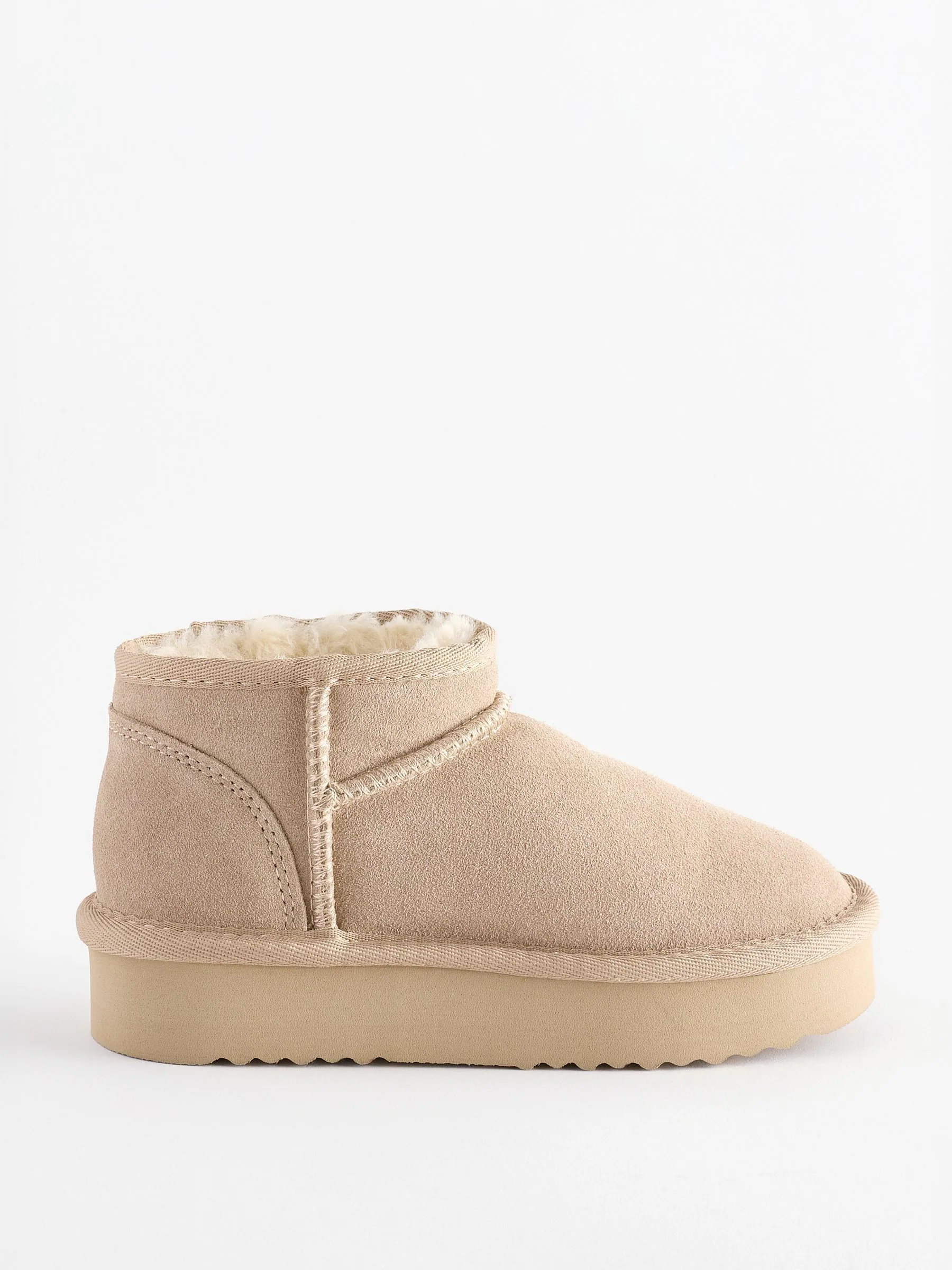 Neutraal - Lage schoenen mini warmgevoerde waterafstotende suède Boots