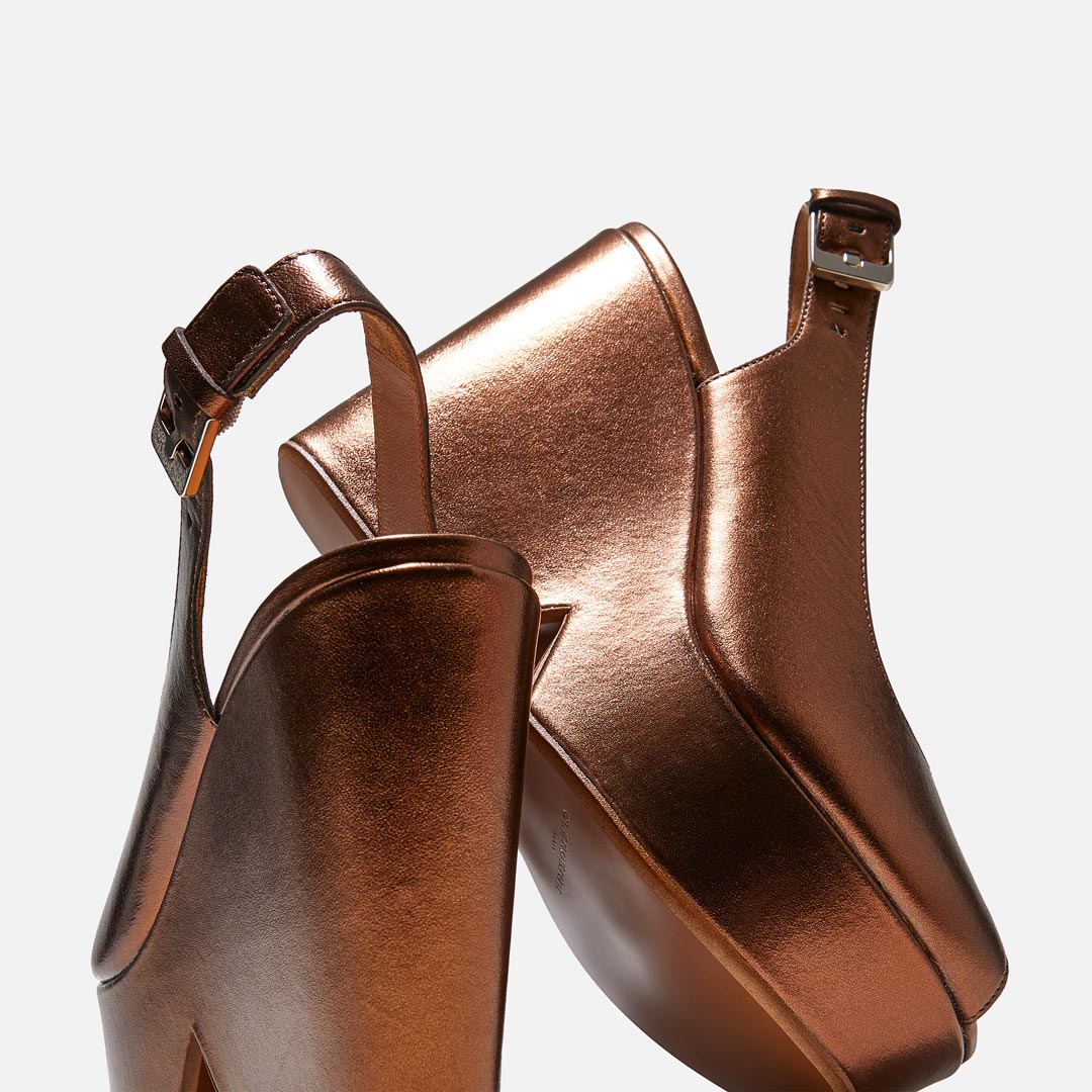 WEDGES - DYLAN wedges, lambskin rust