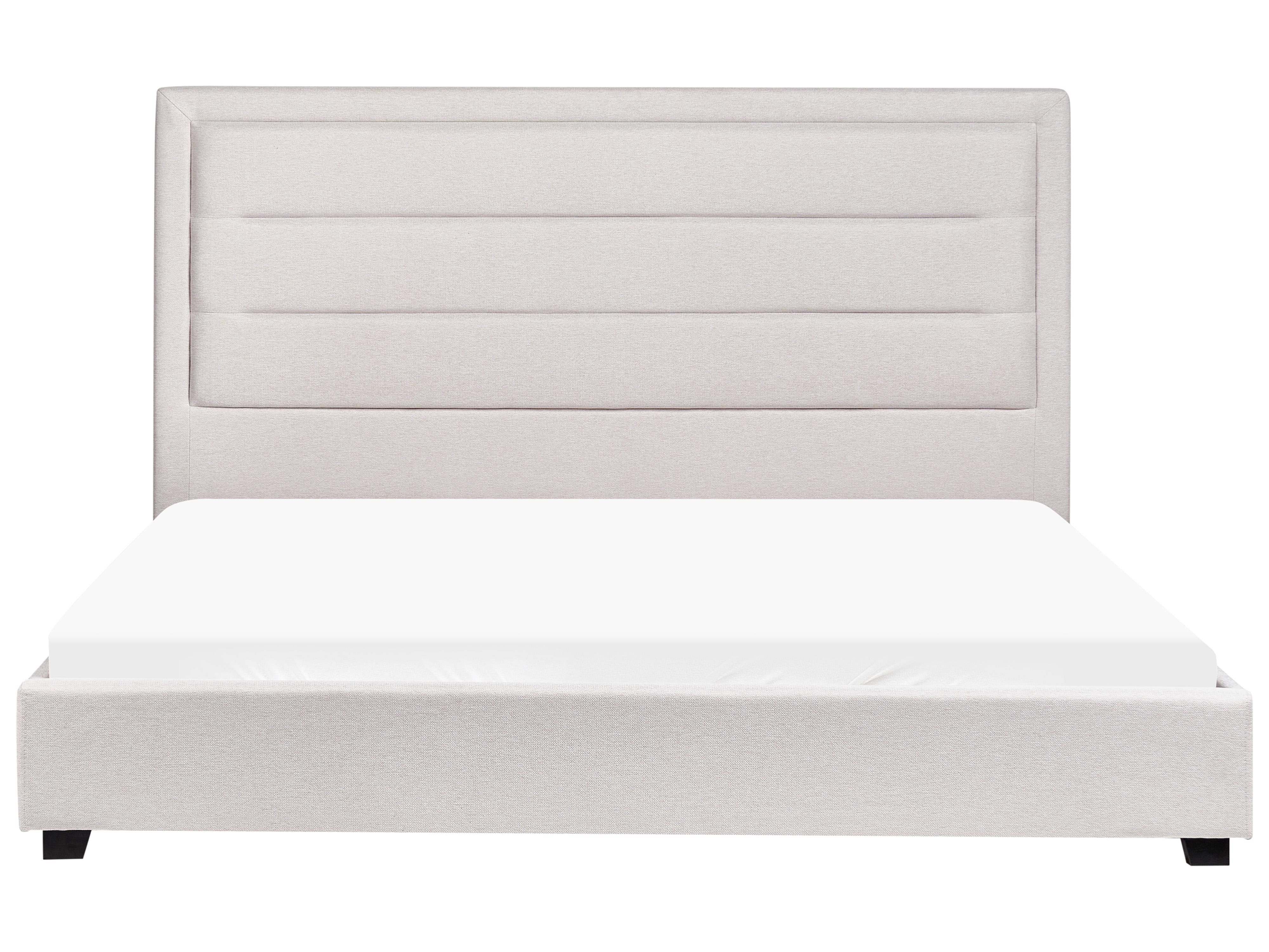 Bed Stof ROUEN 180 x 200 cm Lichtbeige