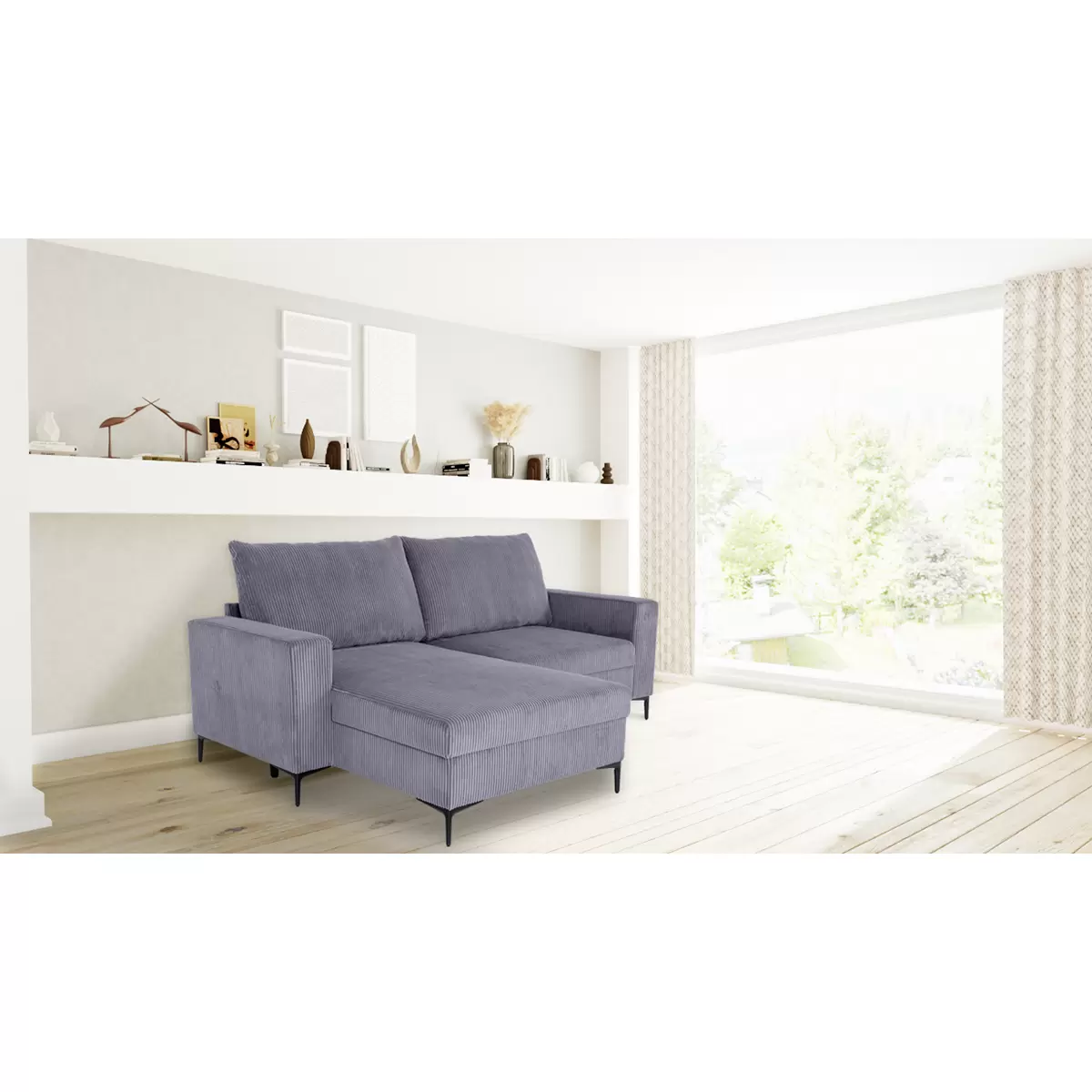 Ecksofa Toffee Anthrazit