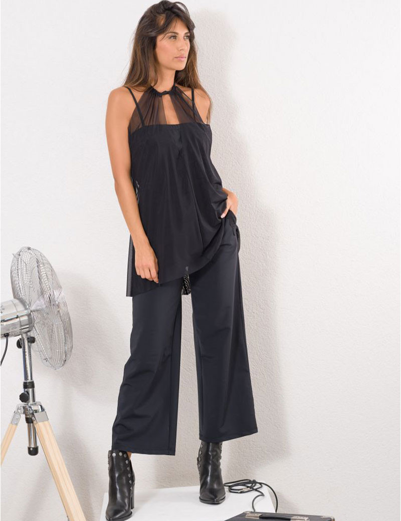 HBT PANTALON LARGE CHLOÉ ROCK  BLACK