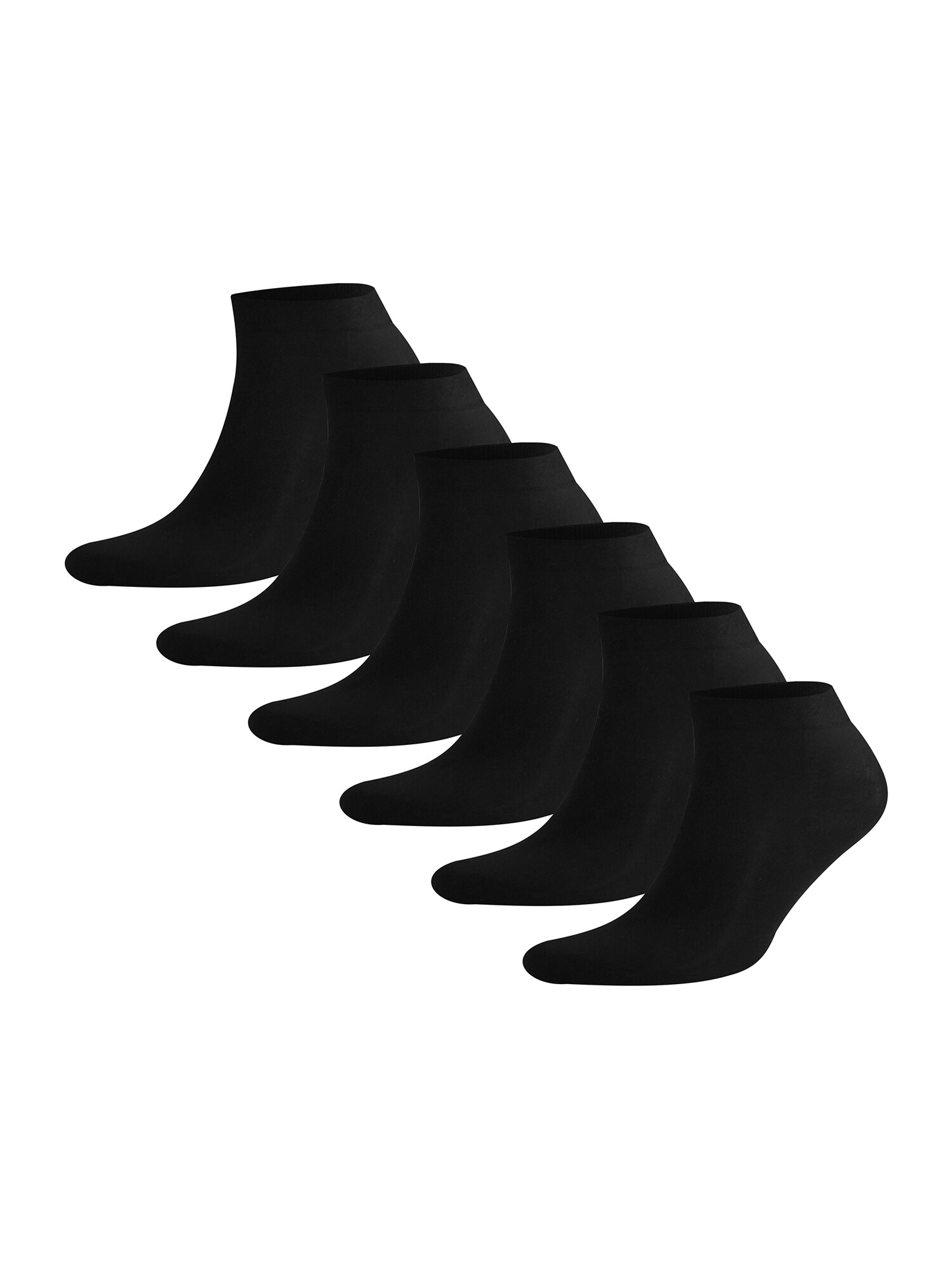NUR DIE Damen Sneakersocken Söckchen Cotton 60 DEN 6er Pack