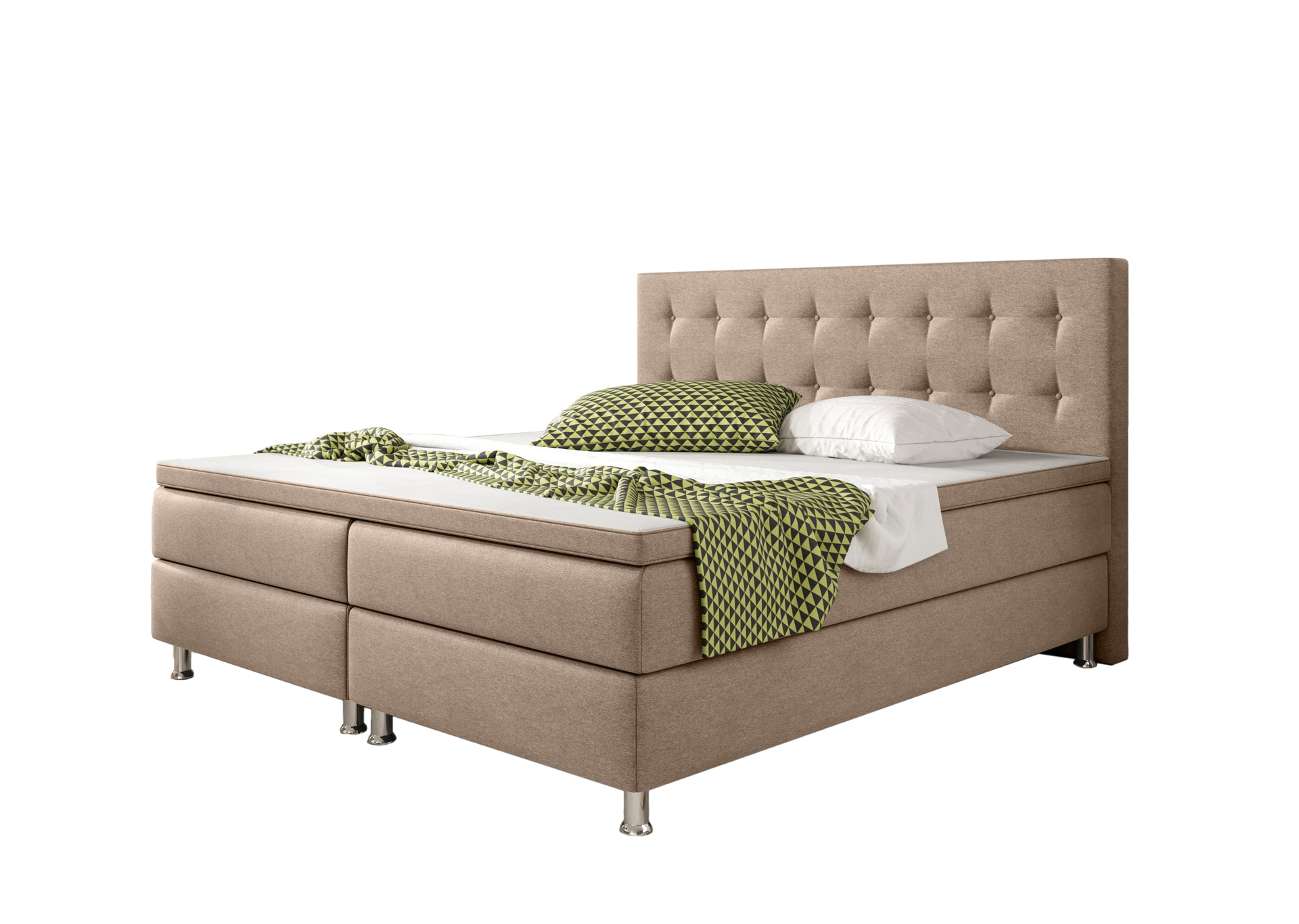 Boxspringbett Köln 180 x 200 cm schwarz
