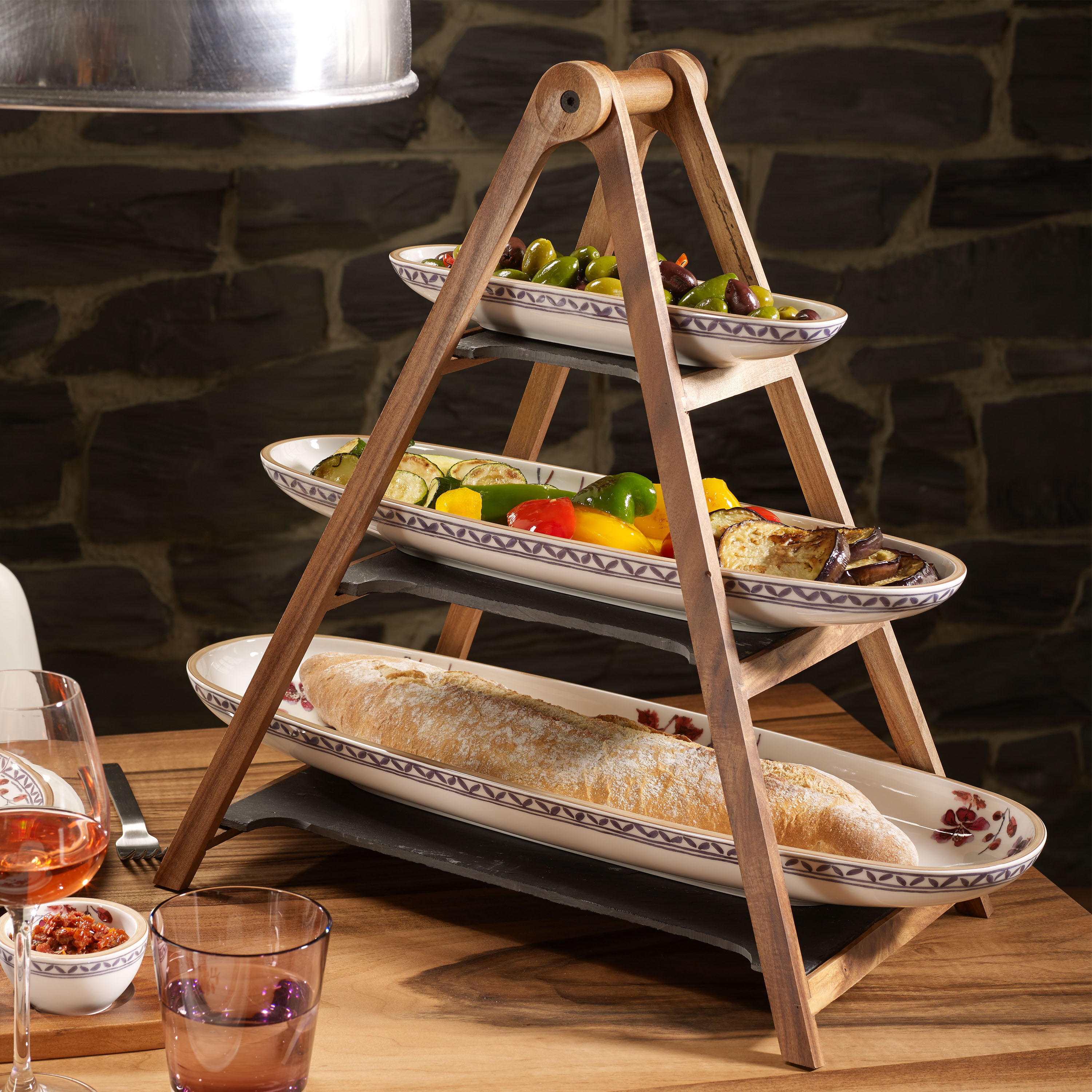 Artesano 3 Tier Stand Grey, 16.6'' x 10.1''