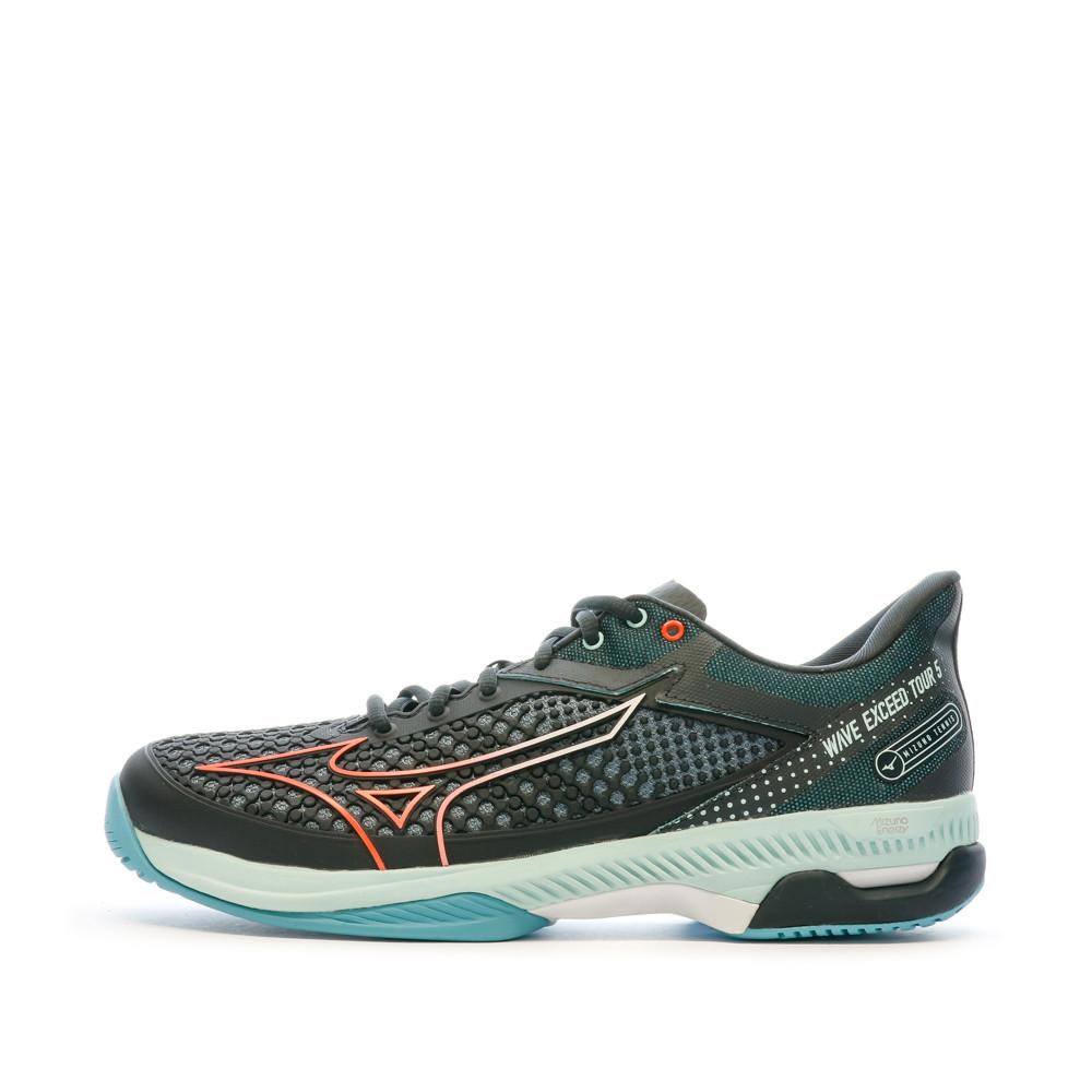 Mizuno Chaussures de Tennis Noires Homme Mizuno Wave Exceed