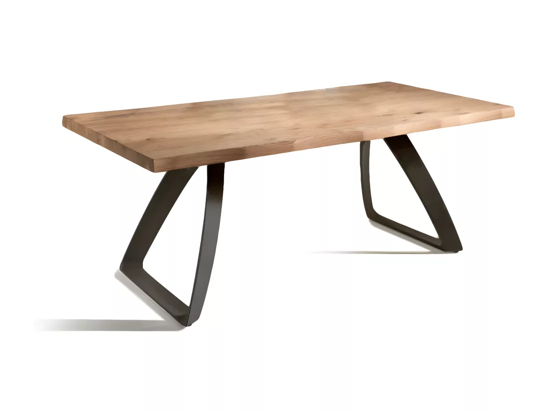 Bridge Table Fixe (200 x 100 cm) en Chêne Noir