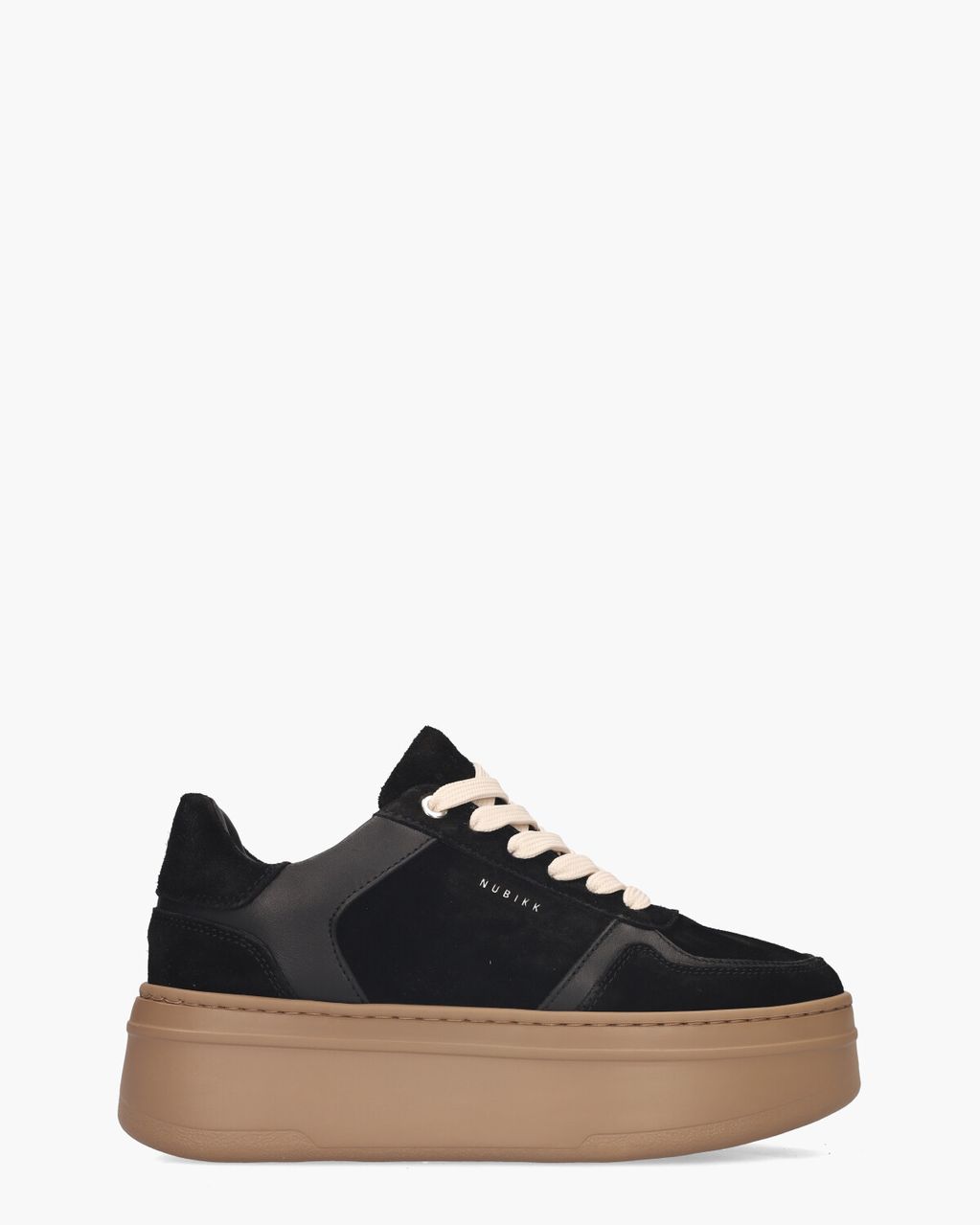Nubikk Bayou Platform Zwart Damessneakers