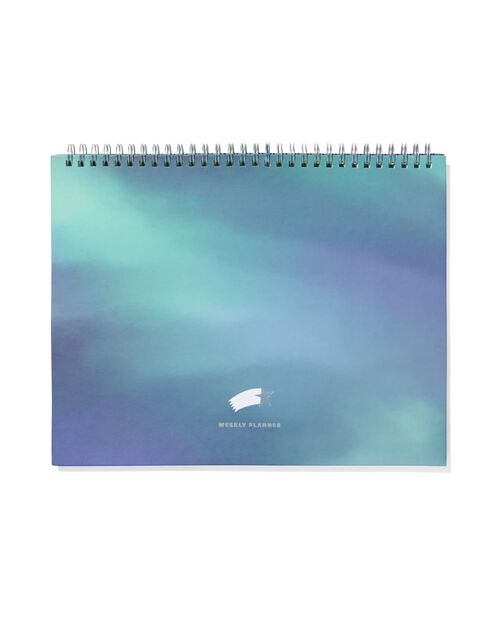 planificateur hebdomadaire avec spirale 21x37 étoiles