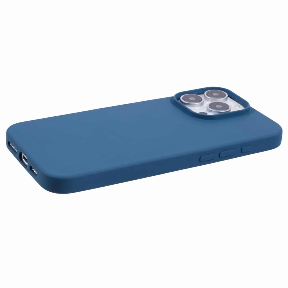 iPhone 16 Pro Gummi Case Schutzhülle - Blau (Matt)