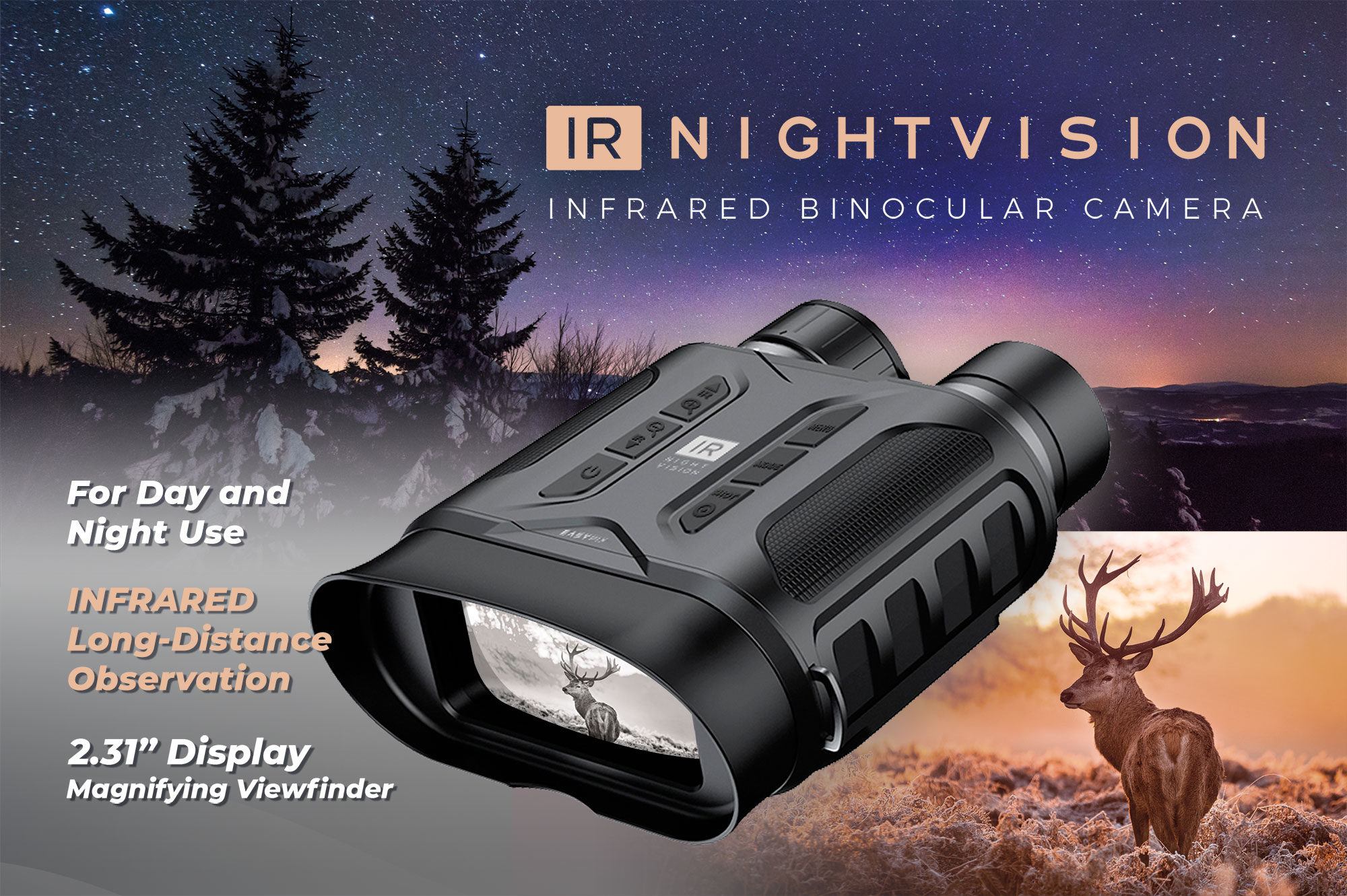 IR Night Vision Nachtsicht Fernglas-Kamera