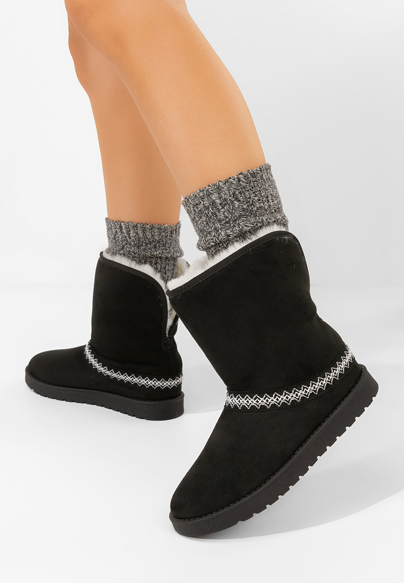 Bottines doublées femme noires Alura