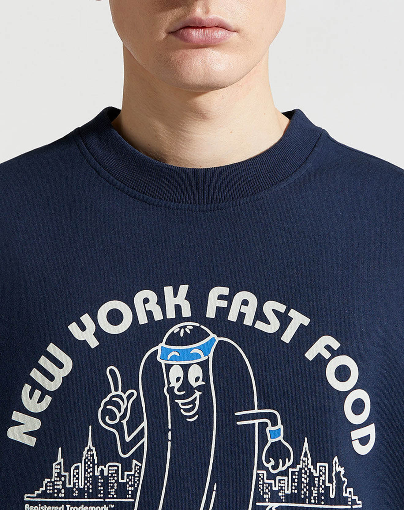 Tommy Jeans Sweat Sport bleu marine