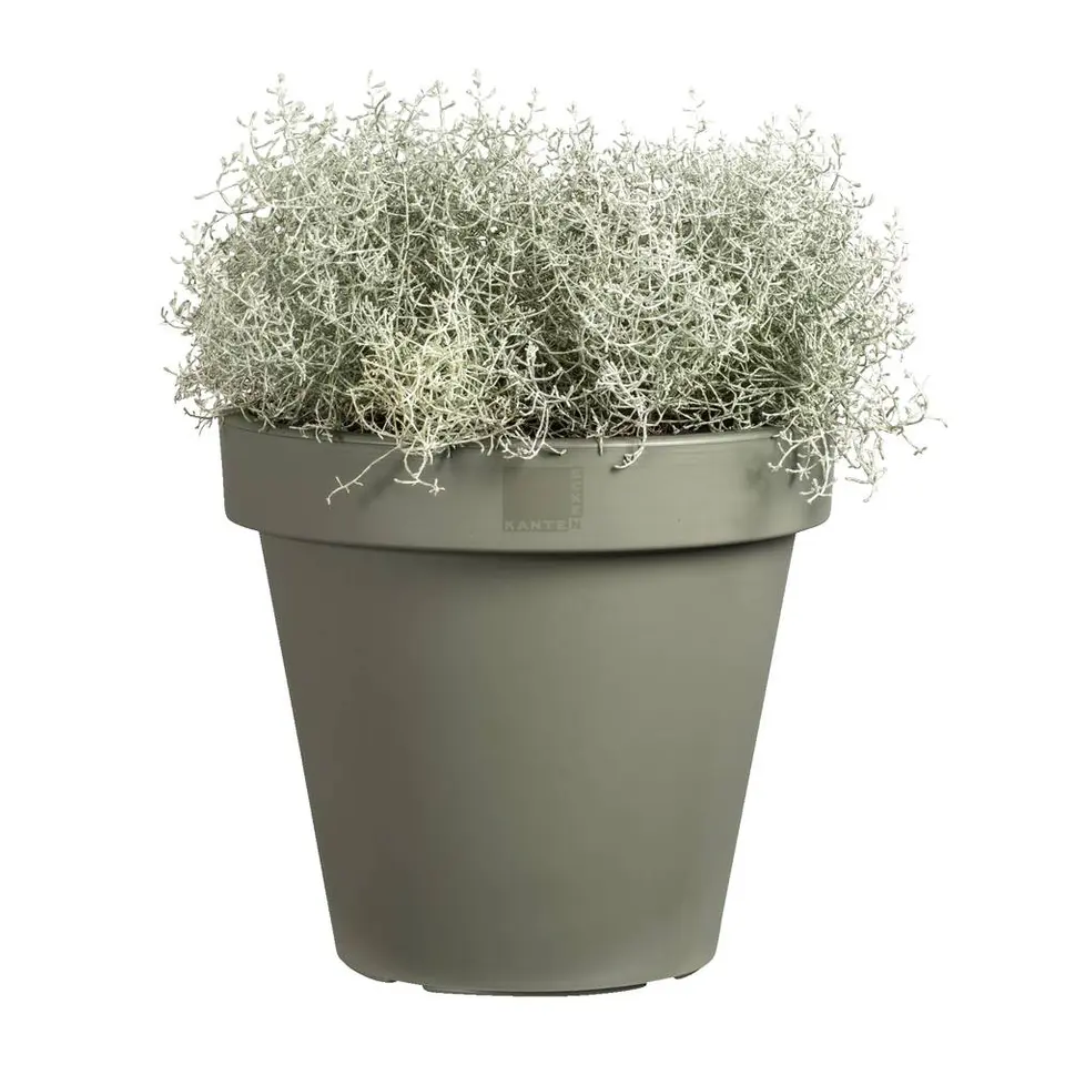 Bloempot Finn - groen - 90% gerecycled kunststof - ø40 cm
