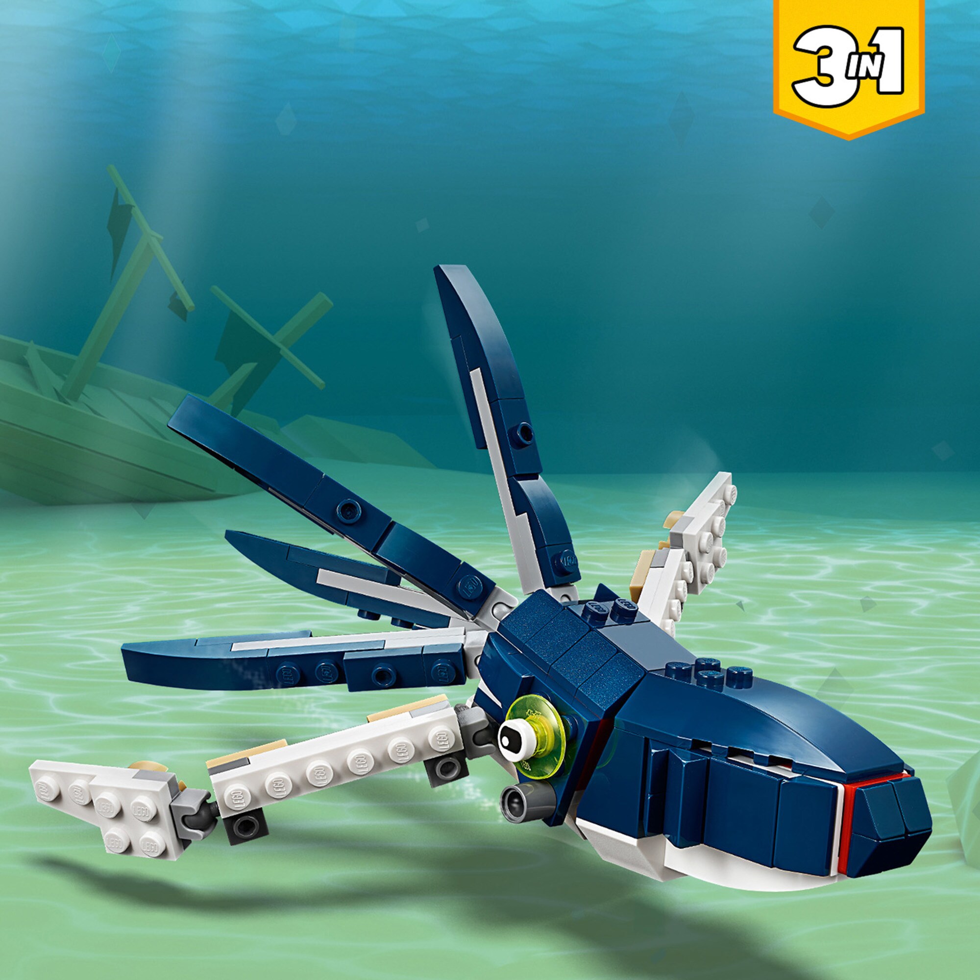 LEGO Konstruktionsspielzeug Creator Bewohner der Tiefsee