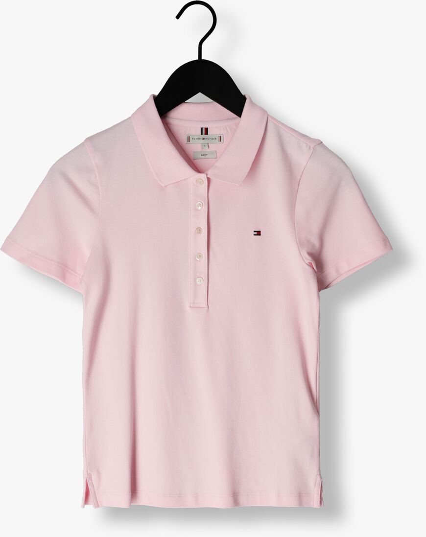 TOMMY HILFIGER lichtroze tommy hilfiger polo 1985 slim pique polo ss