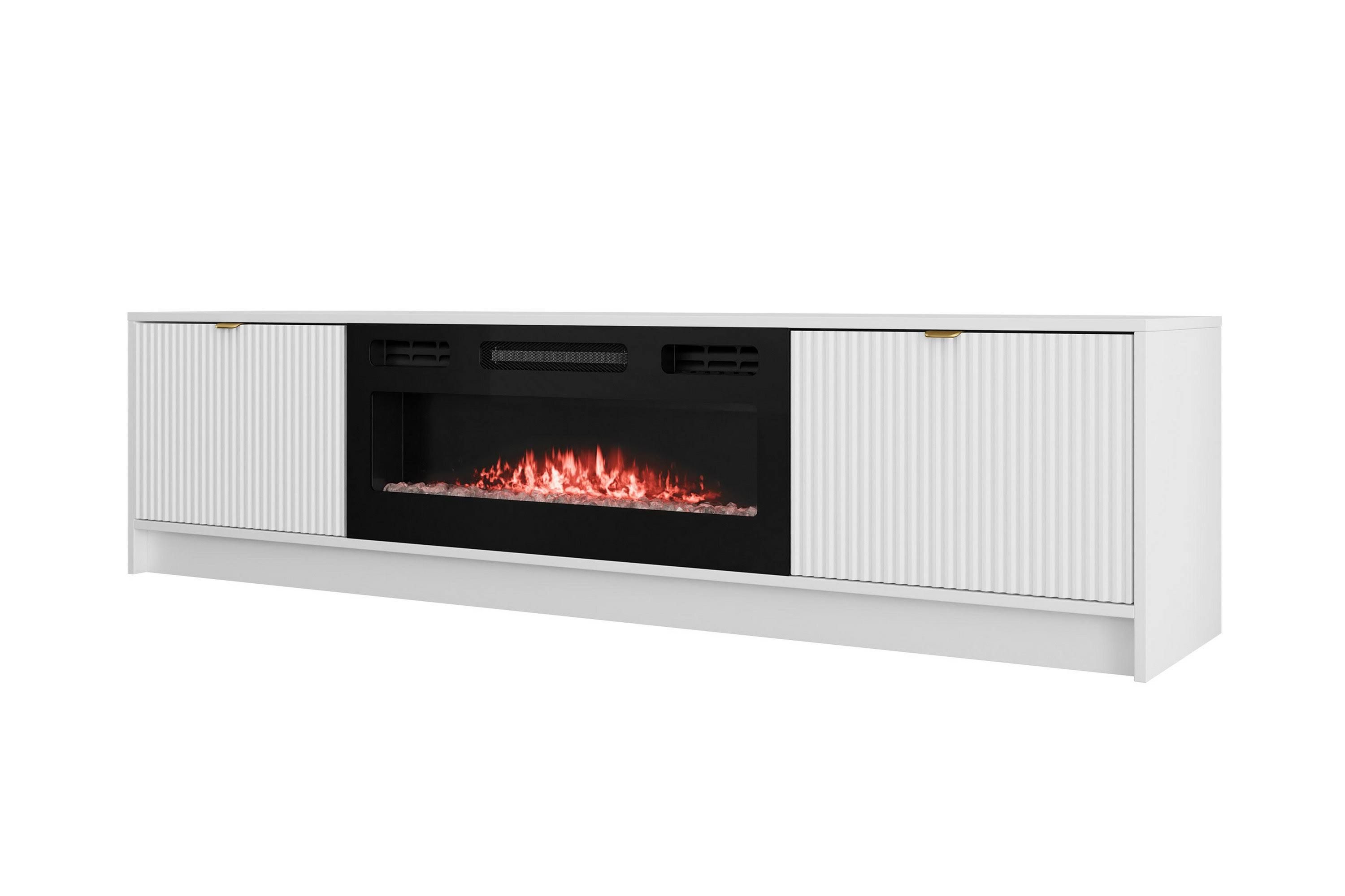 MIRJAN24 TV-Lowboard Tireno mit Kamin Material