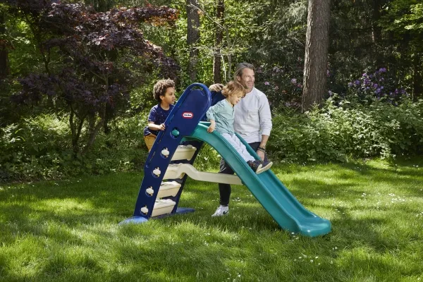 Little Tikes Giant Slide- Jungle, 2 År, 6 År, 17,4 kg, Blå, Grøn