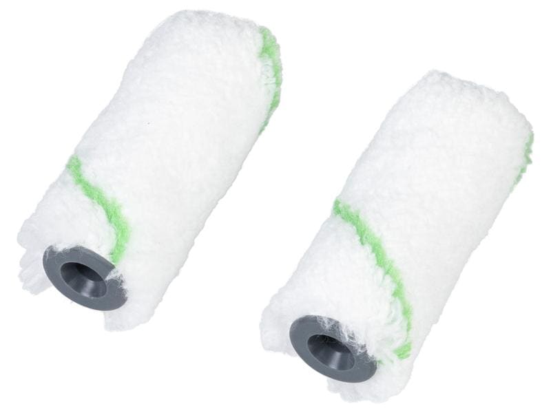 FTM Lasurwalze PREMIUM 5 cm, 2 Stück Walze aus Mikrofaser für alle Lasuren und Holzschutzmittel